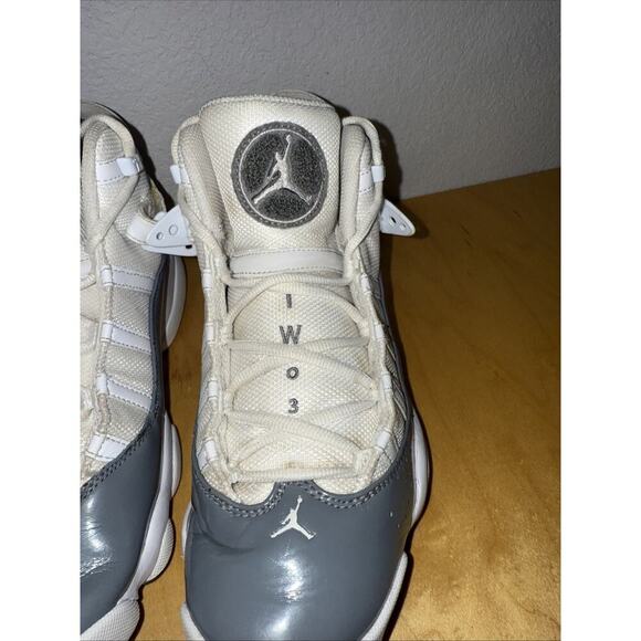 Men’s Nike Size 7.5 Jordan 6 Rings White Cool Grey 322992-121 - Picture 3 of 10